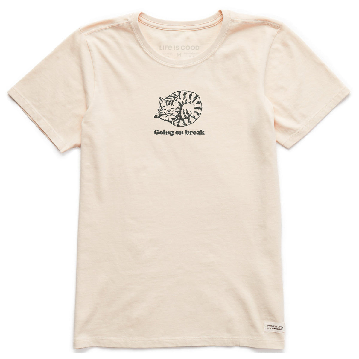 Women's Cat Going on Break Short Sleeve Crusher Tee