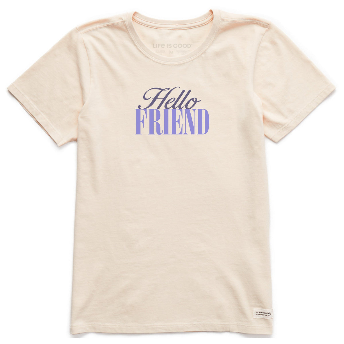 Women's Hello Friend Short Sleeve Crusher Tee