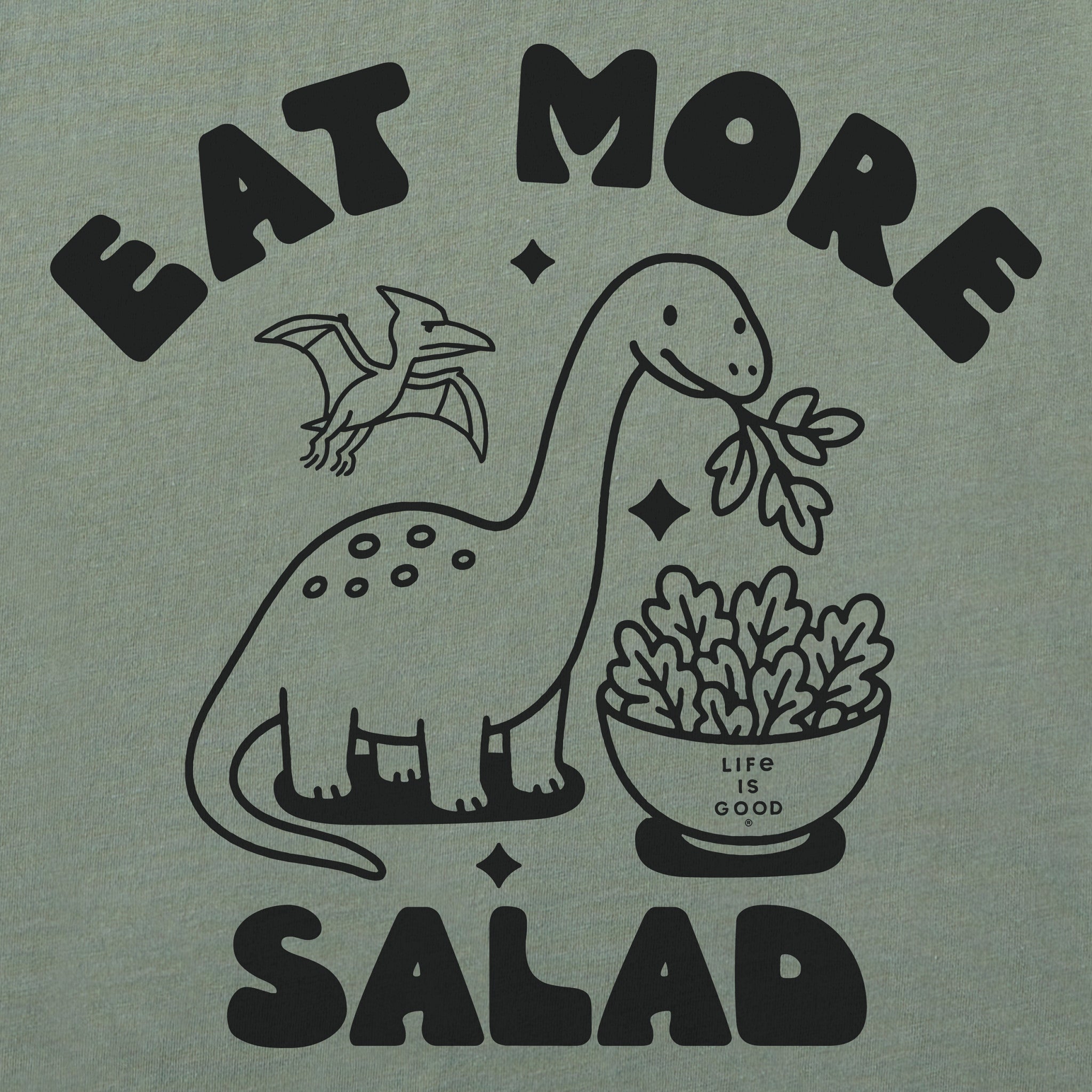 Women's Eat More Salad Short Sleeve Crusher Tee