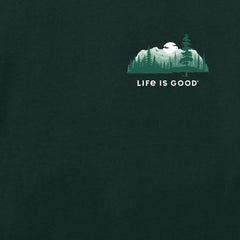 Men's Evergreen Silhouette Good Vibes Fleece Zip Hoodie