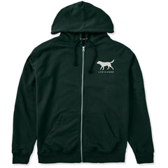 Men's Dog Walking Good Vibes Fleece Zip Hoodie