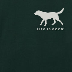 Men's Dog Walking Good Vibes Fleece Zip Hoodie