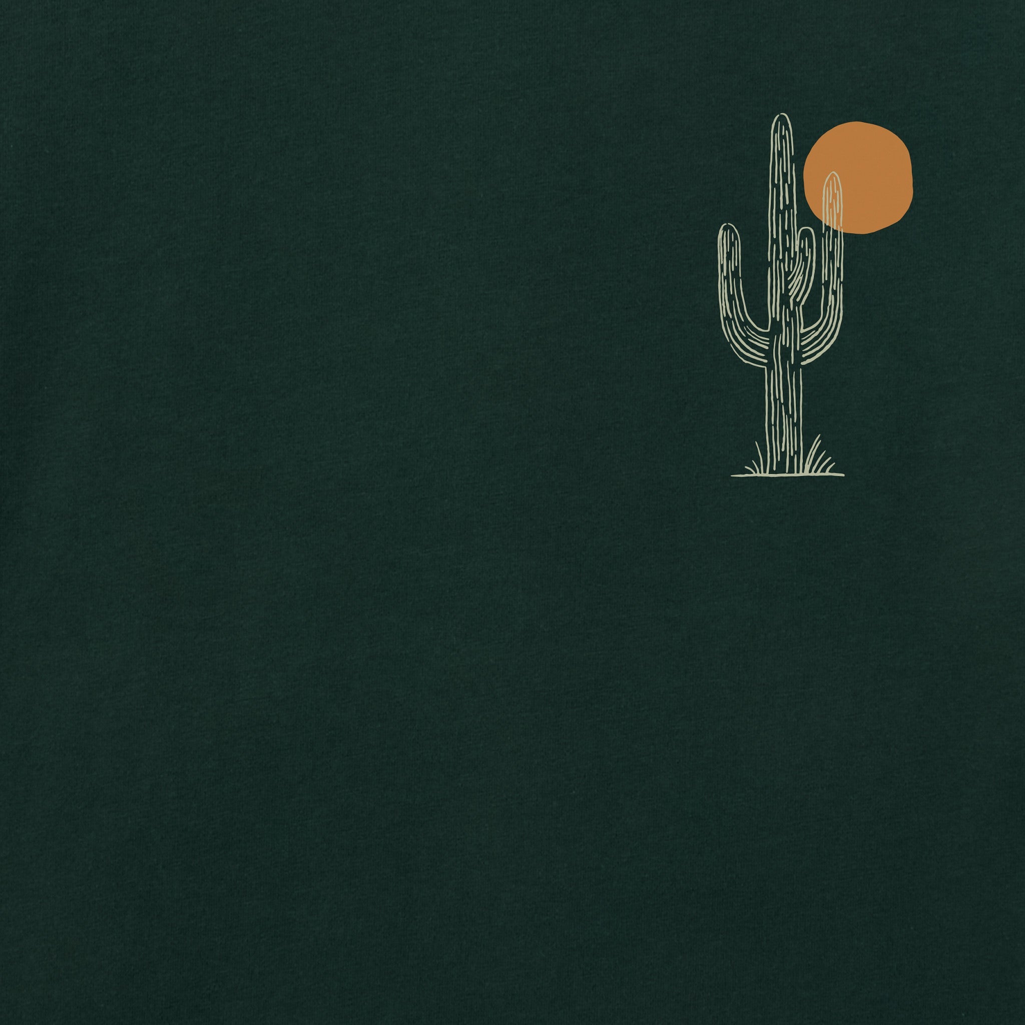 Men's Mini Cactus Good Vibes Fleece Zip Hoodie