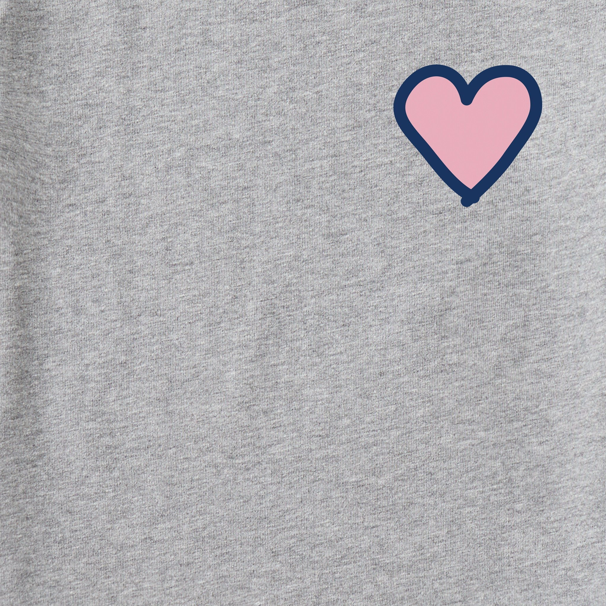 Women's Heart Simple Good Vibes Fleece Zip Hoodie