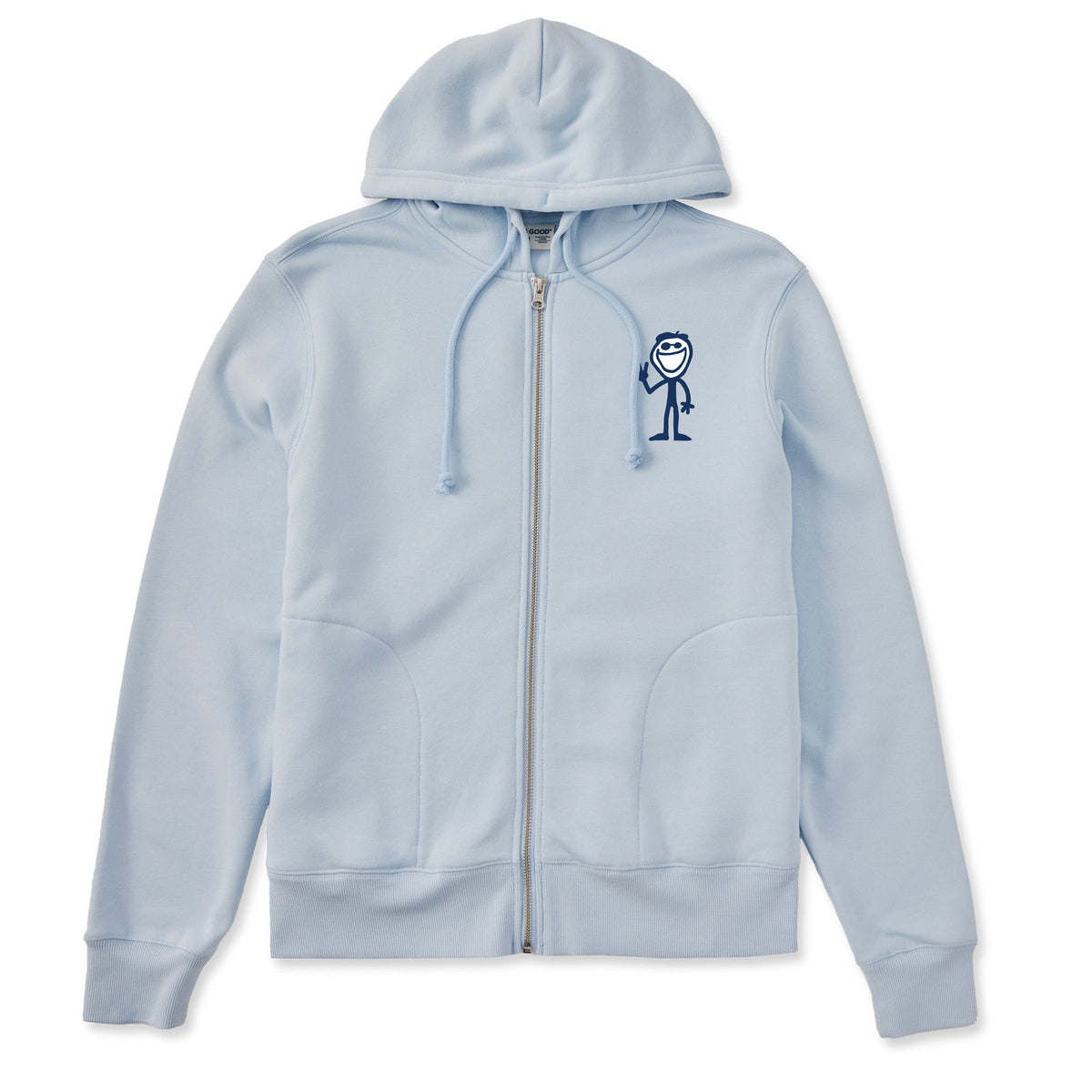 Women's Jake Peace Sign Good Vibes Fleece Zip Hoodie