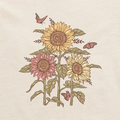 Women's Fall is my Favorite Sunflower Short Sleeve Crusher Boxy Tee