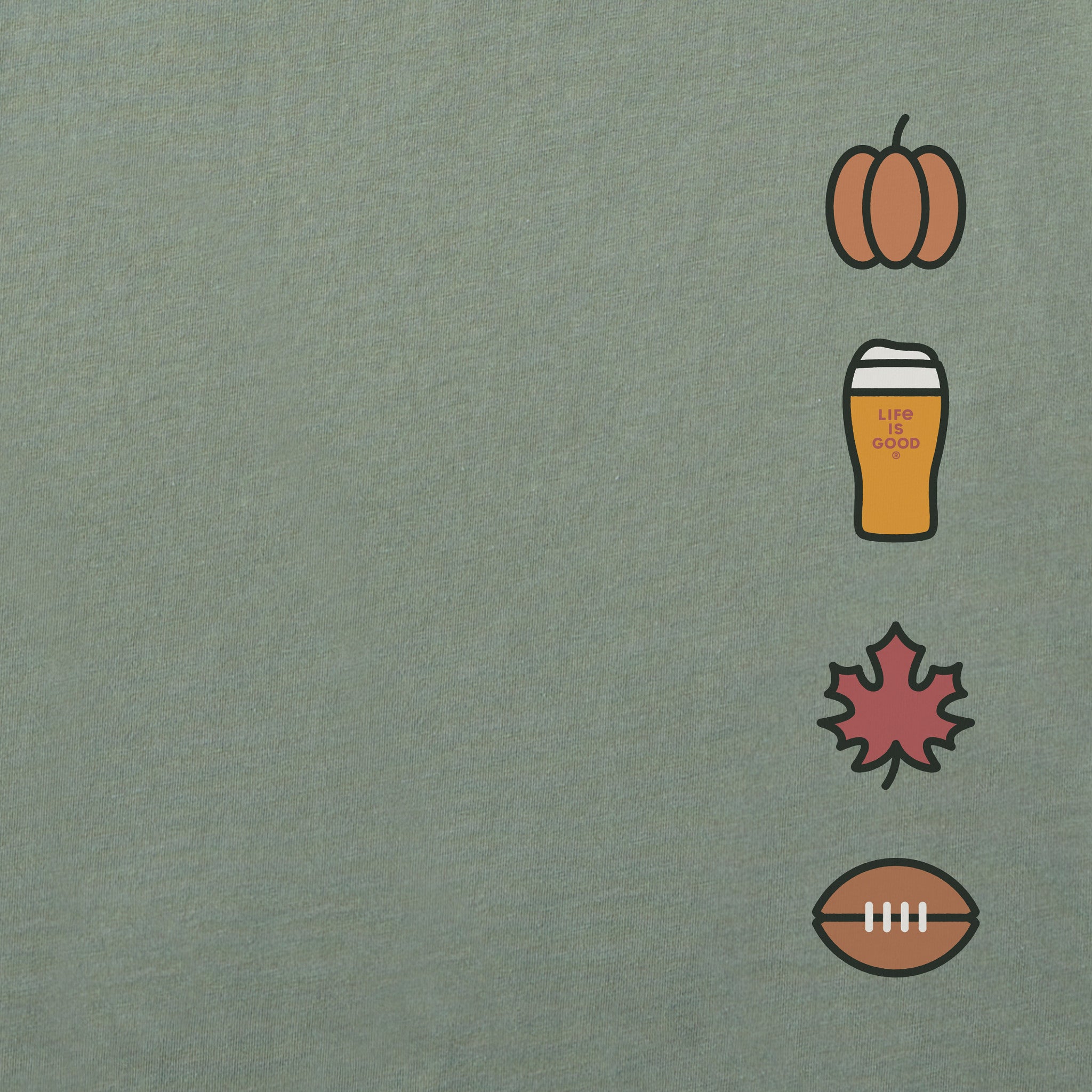 Women's Happy Fall Y'all Icons Short Sleeve Crusher Boxy Tee