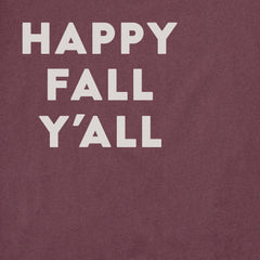 Women's Happy Fall Y'all Icons Short Sleeve Crusher Tee