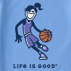 Kids Basketball Jackie Short Sleeve Crusher Tee