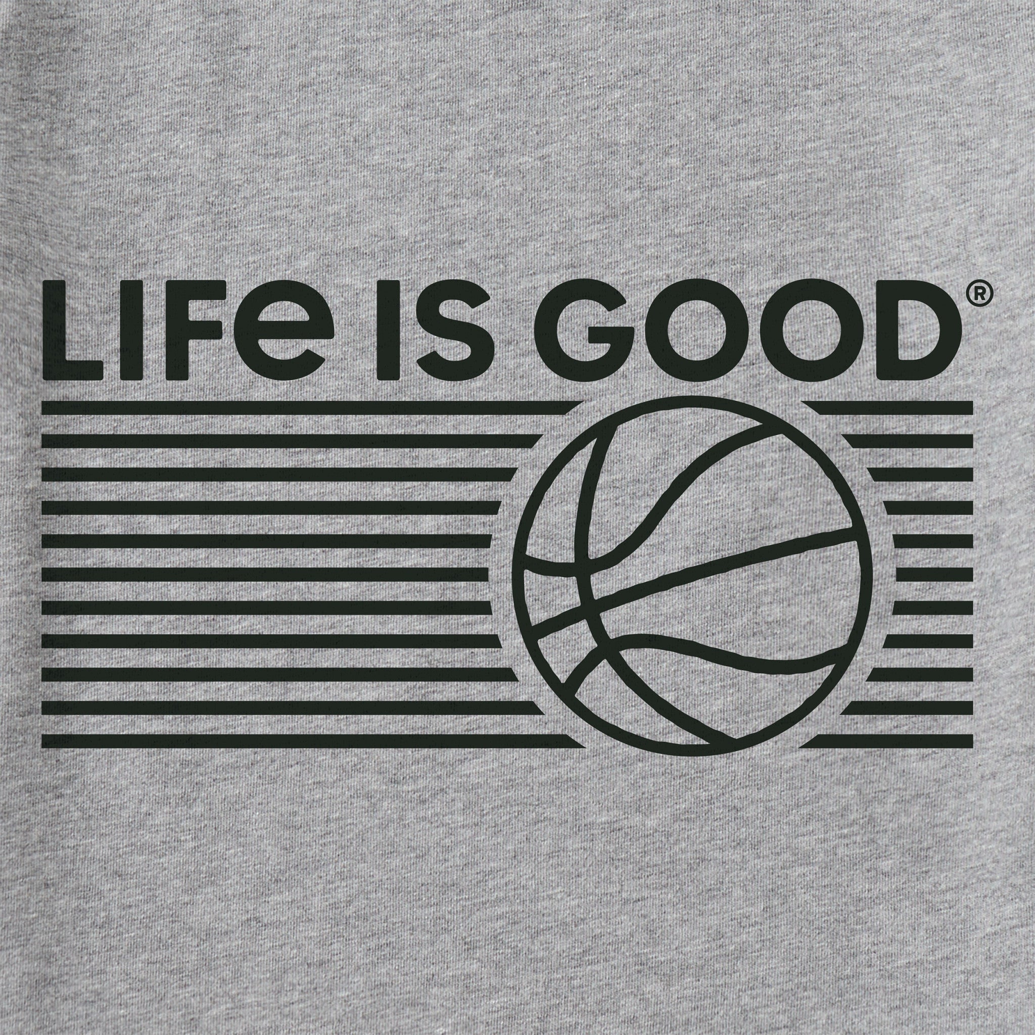 Kids Basketball Stripes Short Sleeve Crusher Tee