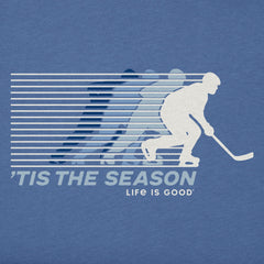 Men's Tis the Season Hockey Short Sleeve Crusher Tee