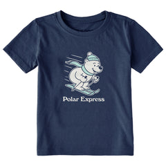 Toddler Polar Express Bear Short Sleeve Crusher Tee