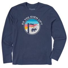 Men's Do You Even Ski Lift Bro Long Sleeve Crusher Tee