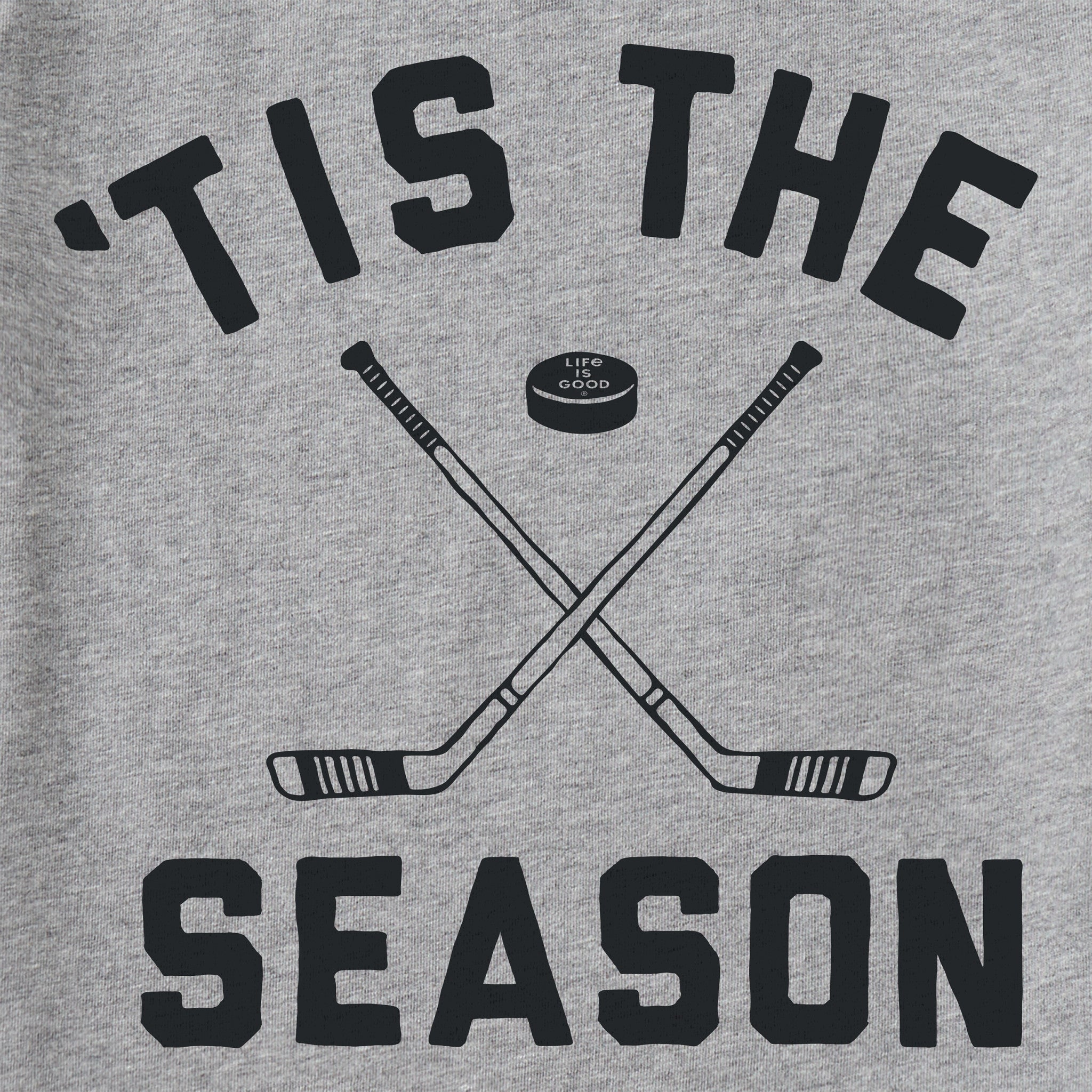 Men's Tis the Season Hockey Long Sleeve Crusher Tee