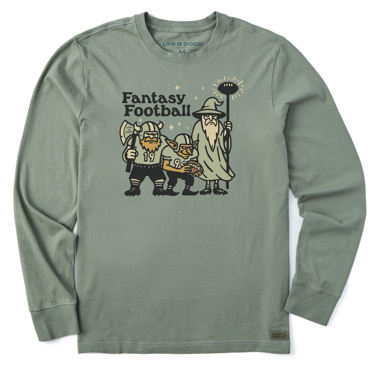 Men's Fantasy Football Trio Long Sleeve Crusher Tee