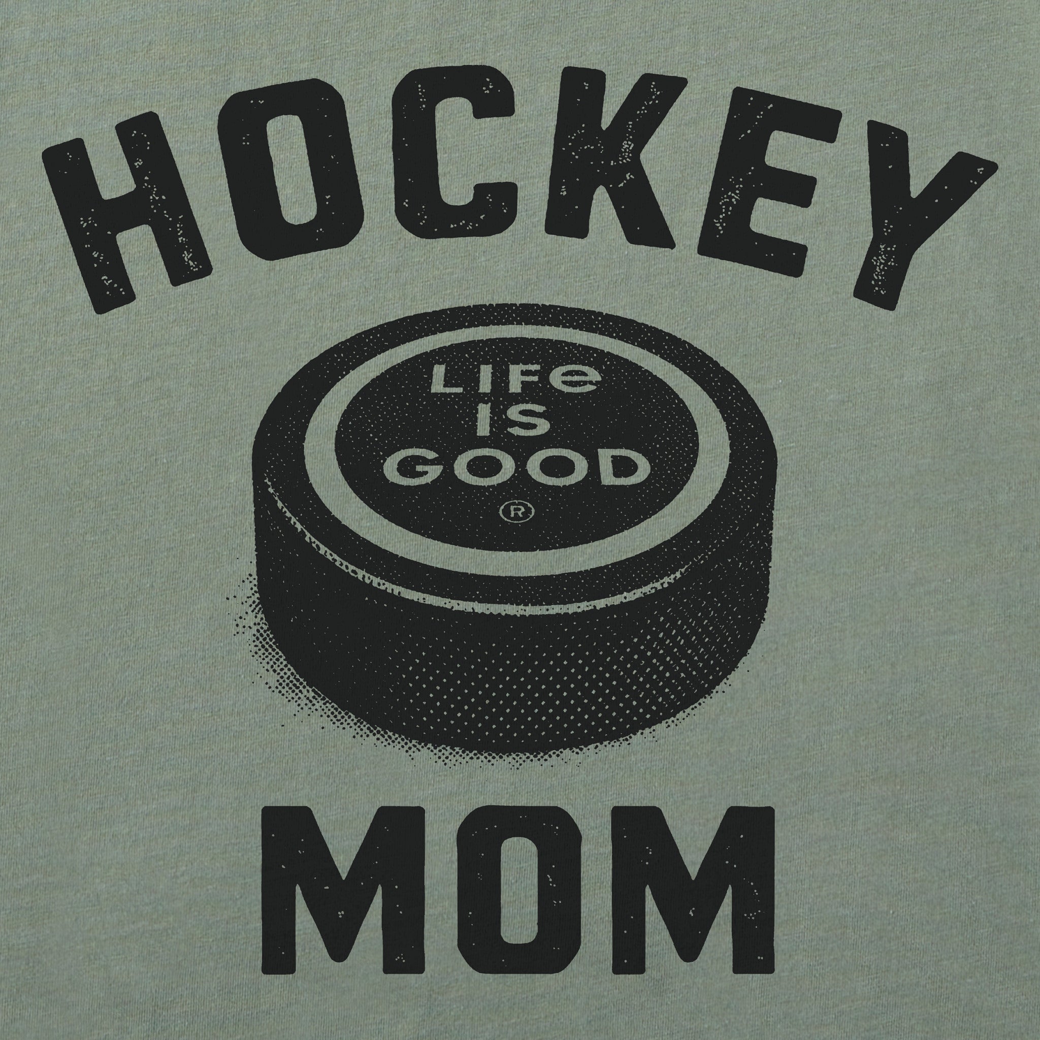 Women's Hockey Mom Big Puck Short Sleeve Crusher Boxy Tee