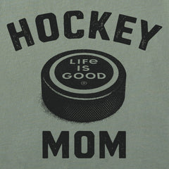 Women's Hockey Mom Big Puck Short Sleeve Crusher Boxy Tee