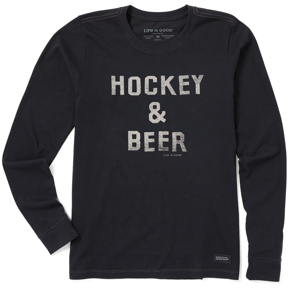 Women's Hockey & Beer Long Sleeve Crusher Tee
