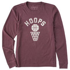 Women's Hoops Icon Long Sleeve Crusher Tee