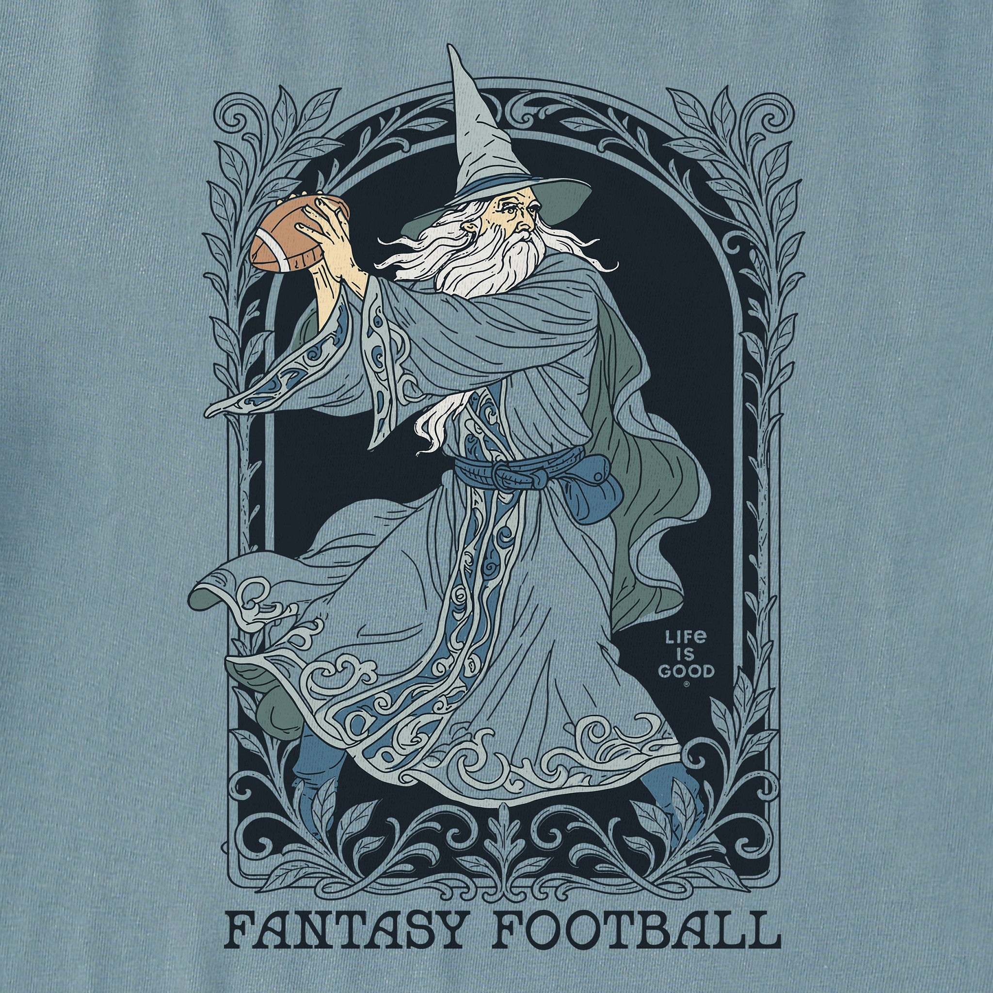 Women's Fantasy Football Wizard QB Long Sleeve Crusher Tee