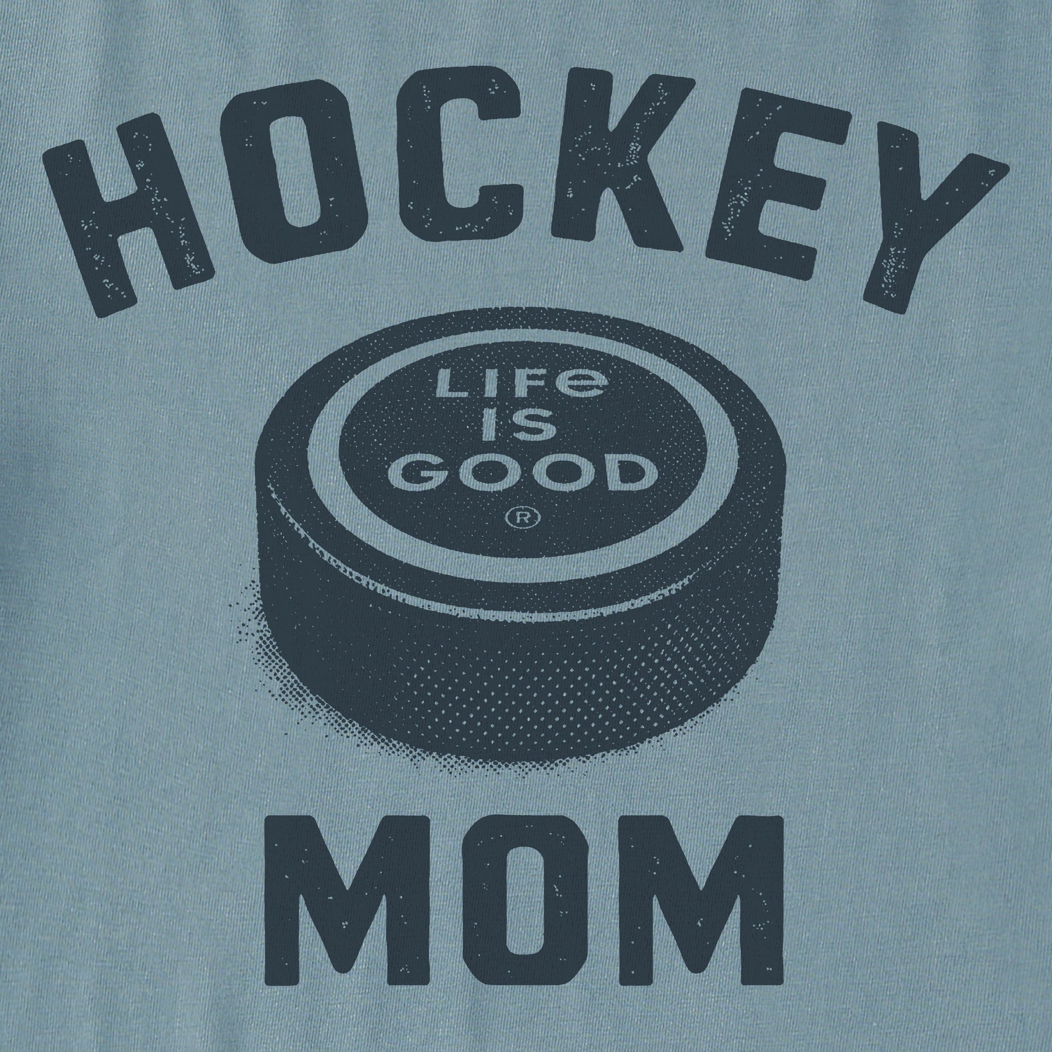 Women's Hockey Mom Big Puck Long Sleeve Crusher Tee
