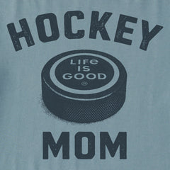 Women's Hockey Mom Big Puck Long Sleeve Crusher Tee