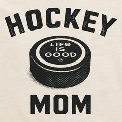 Women's Hockey Mom Big Puck Short Sleeve Crusher Boxy Tee