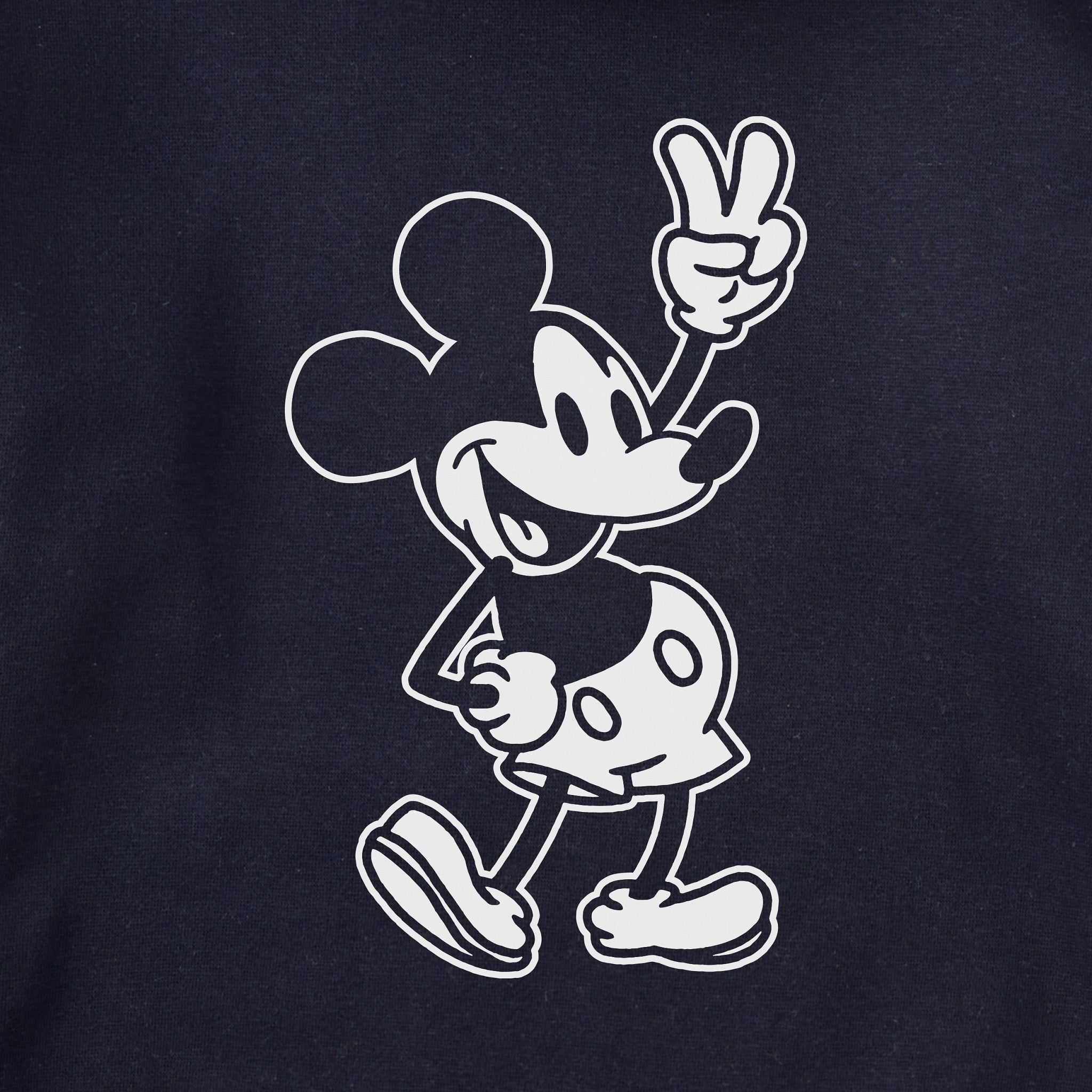 Adult Unisex Steamboat Willie Peace Mini Every Wear Hoodie Sweatshirt