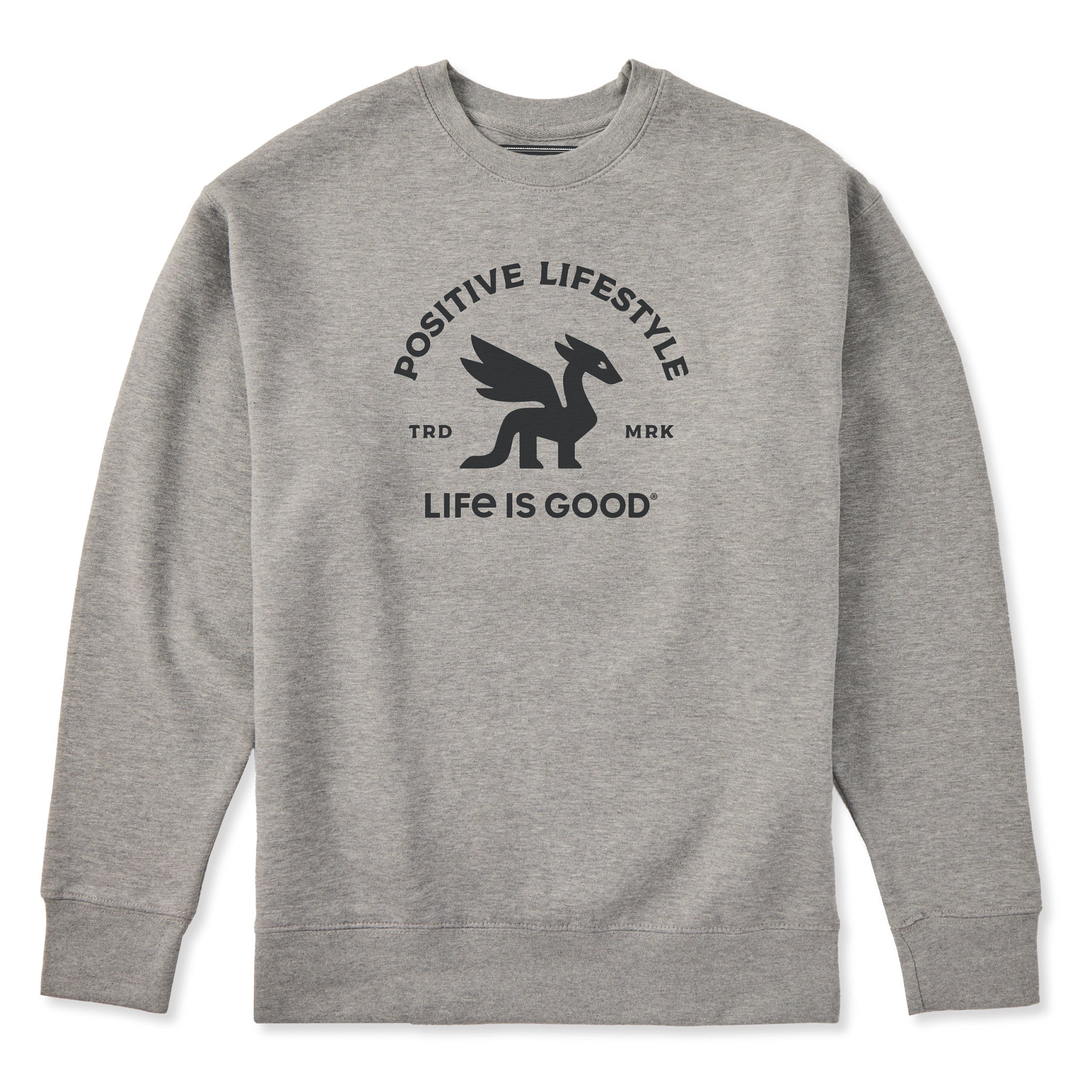 Adult Unisex Positive Lifestyle Dragon Every Wear Crew Sweatshirt