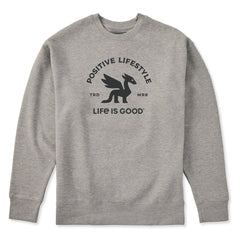 Adult Unisex Positive Lifestyle Dragon Every Wear Crew Sweatshirt