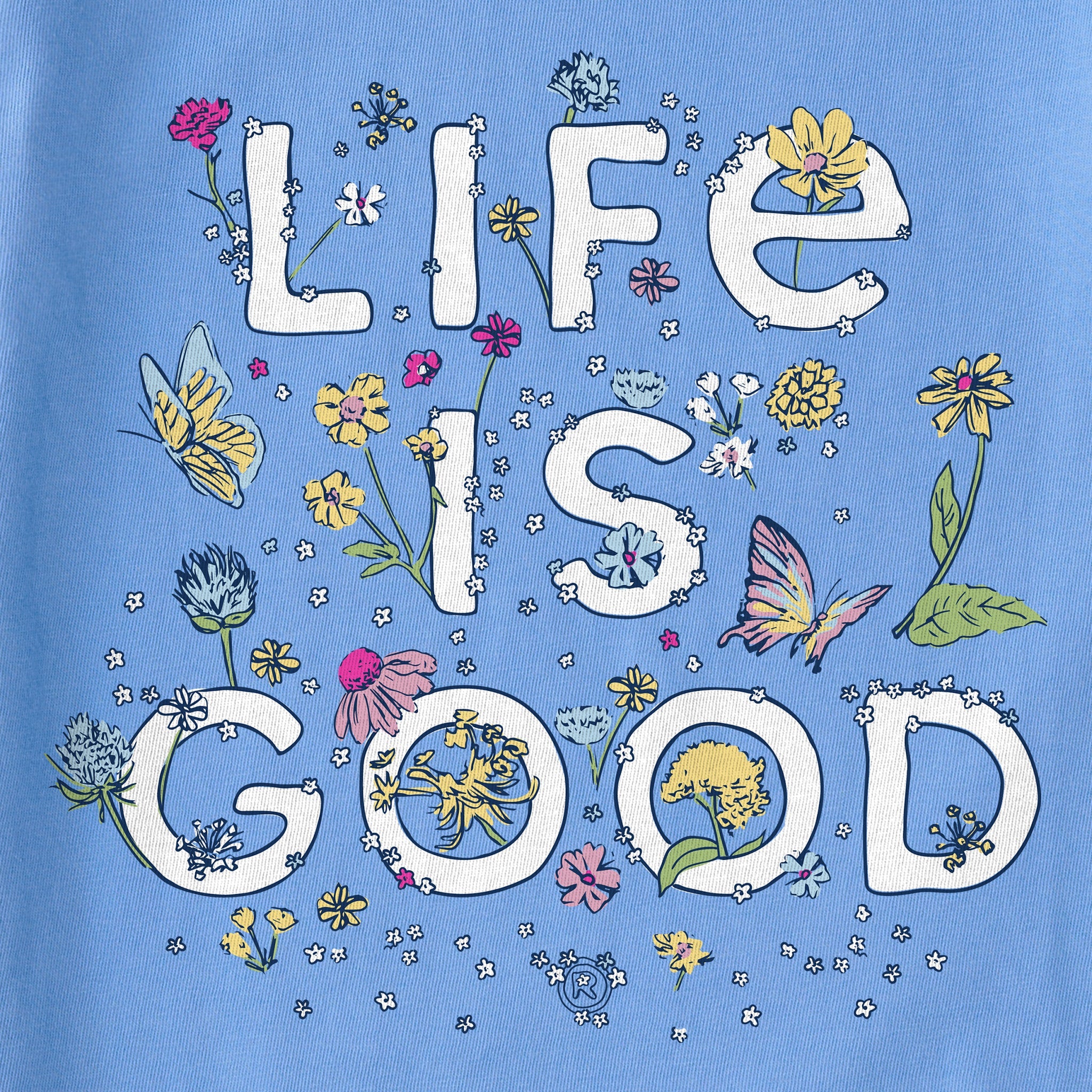 Kids Wildflower Logo Stack Short Sleeve Crusher Tee