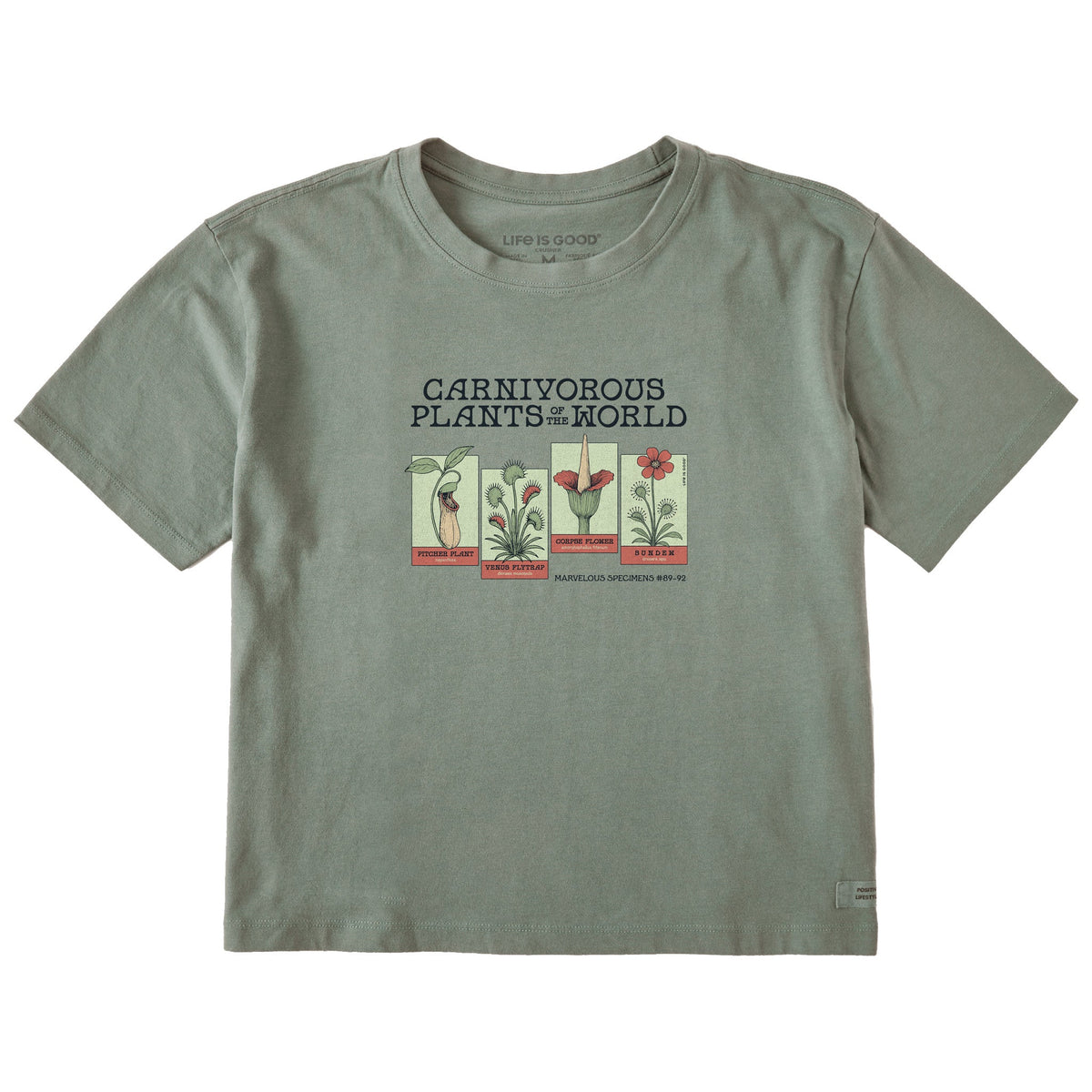 Women's Carnivorous Plants Short Sleeve Crusher Boxy Tee