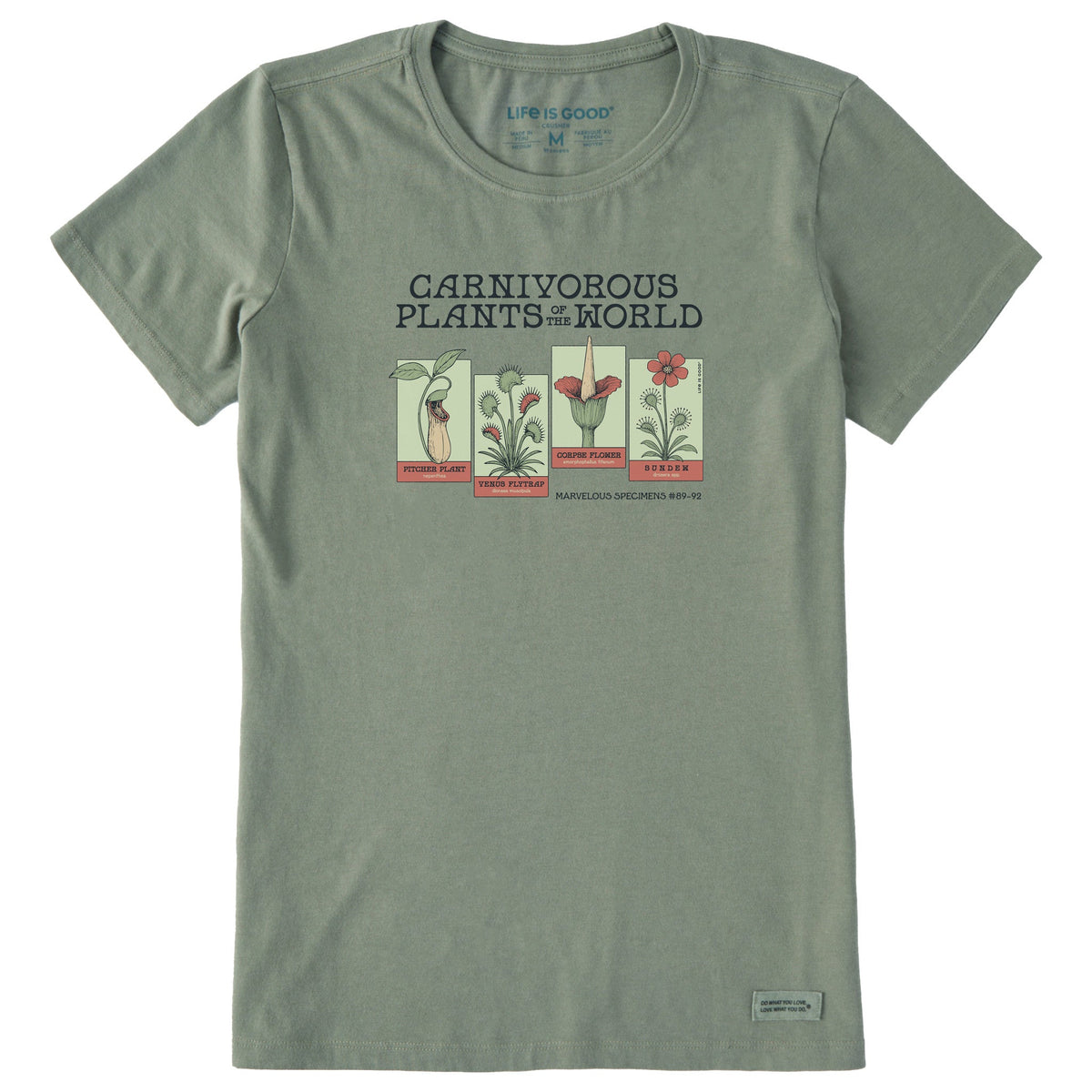 Women's Carnivorous Plants Short Sleeve Crusher Tee