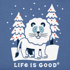 Kids Snow Lion Short Sleeve Crusher Tee