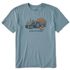 Men's Tractor of Pumpkins Short Sleeve Crusher Tee