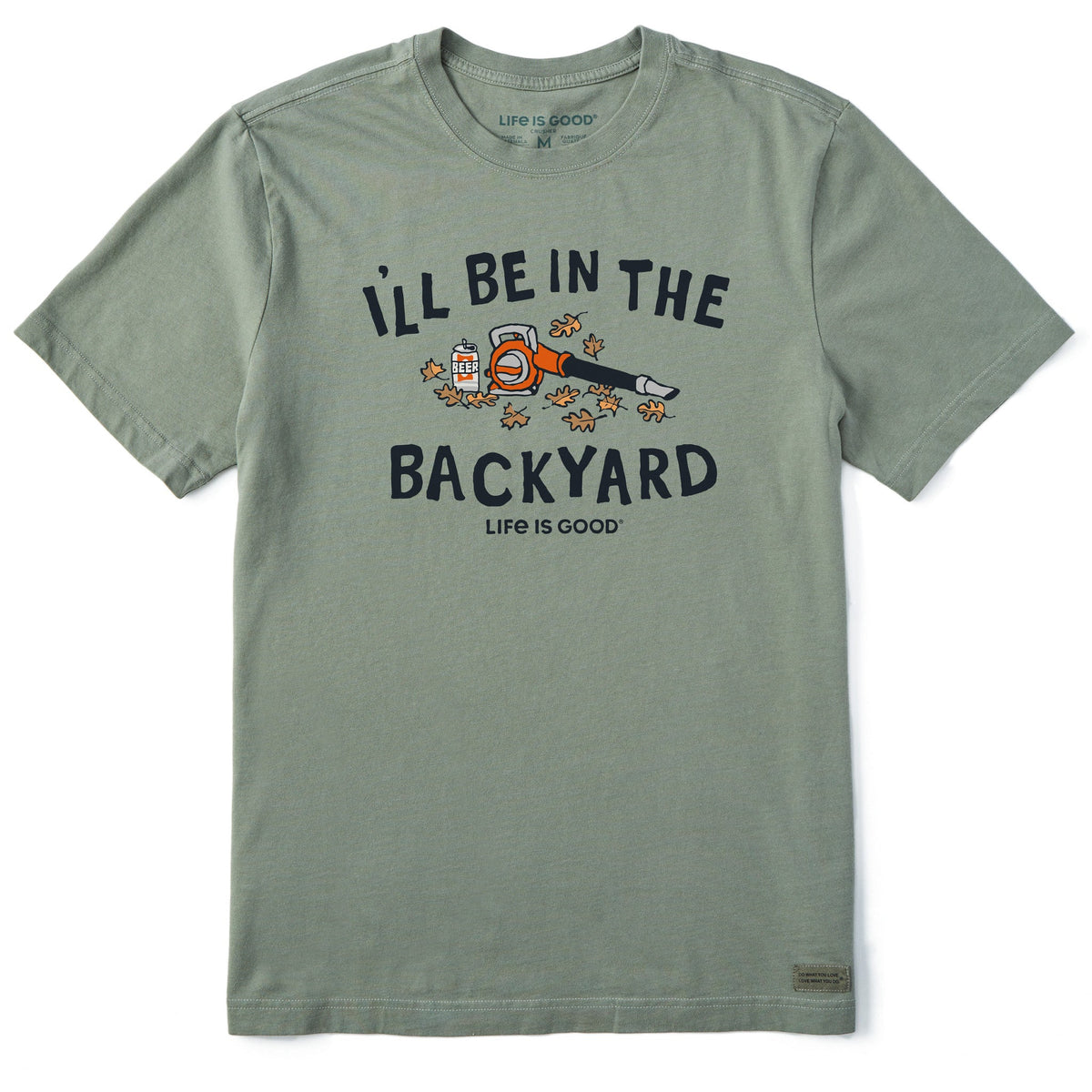 Men's I'll Be in the Backyard Short Sleeve Crusher Tee