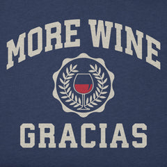 Men's More Wine Gracias Short Sleeve Crusher Tee