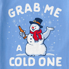 Women's Grab Me a Frosty Cold One Short Sleeve Crusher Boxy Tee