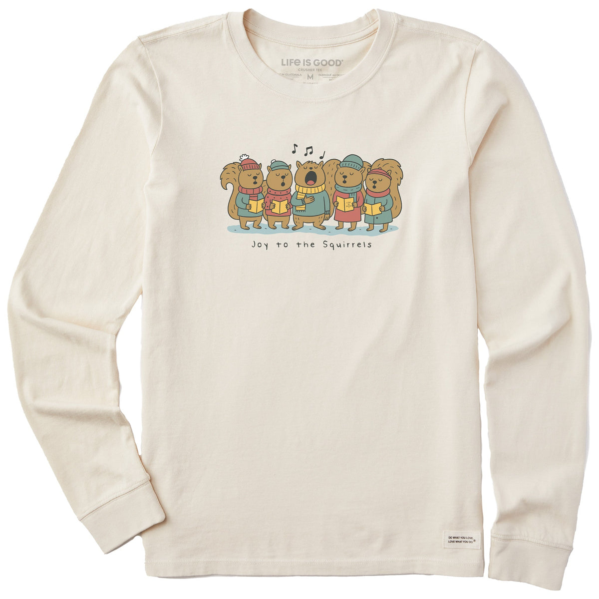 Women's Joy to the Squirrels Carols Long Sleeve Crusher Tee