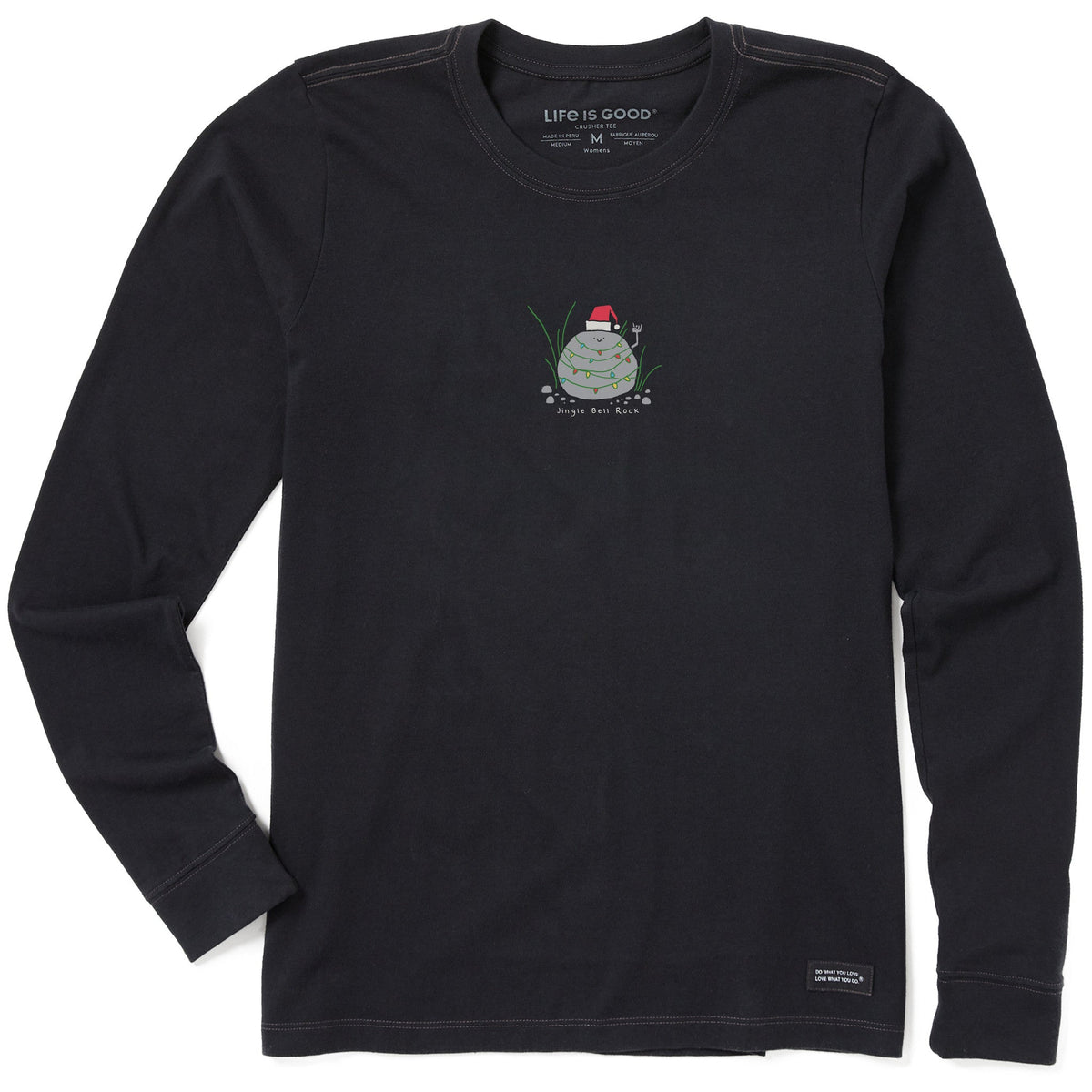 Women's Jingle Bell Rock Rock Long Sleeve Crusher Tee