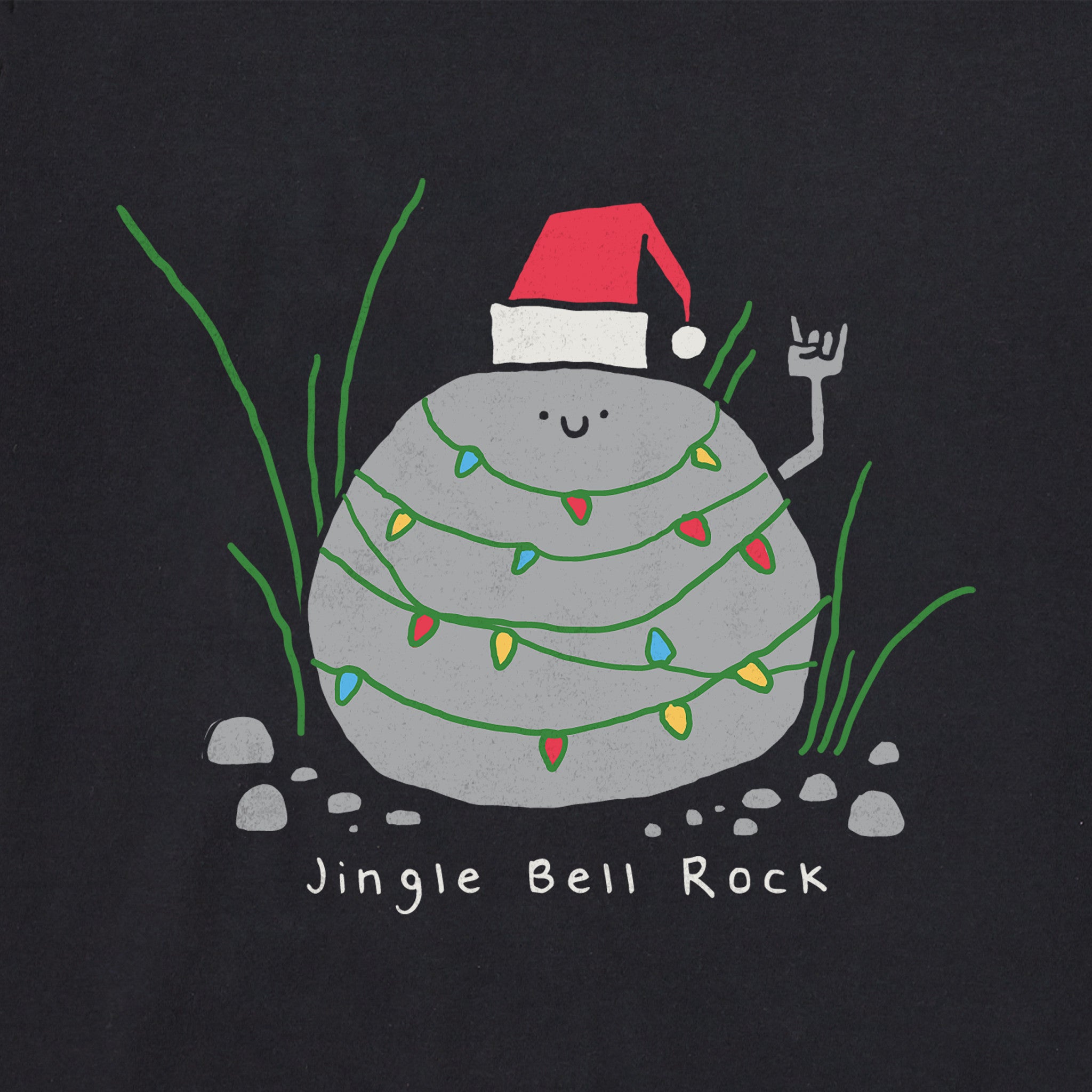 Women's Jingle Bell Rock Rock Long Sleeve Crusher Tee