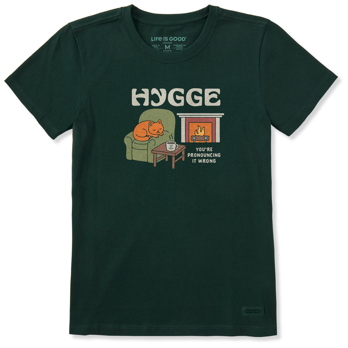 Women's Hygge Pronunciation Short Sleeve Crusher Tee