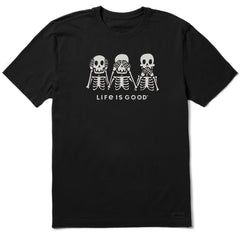 Men's Hear No Skeletons Short Sleeve Crusher Tee