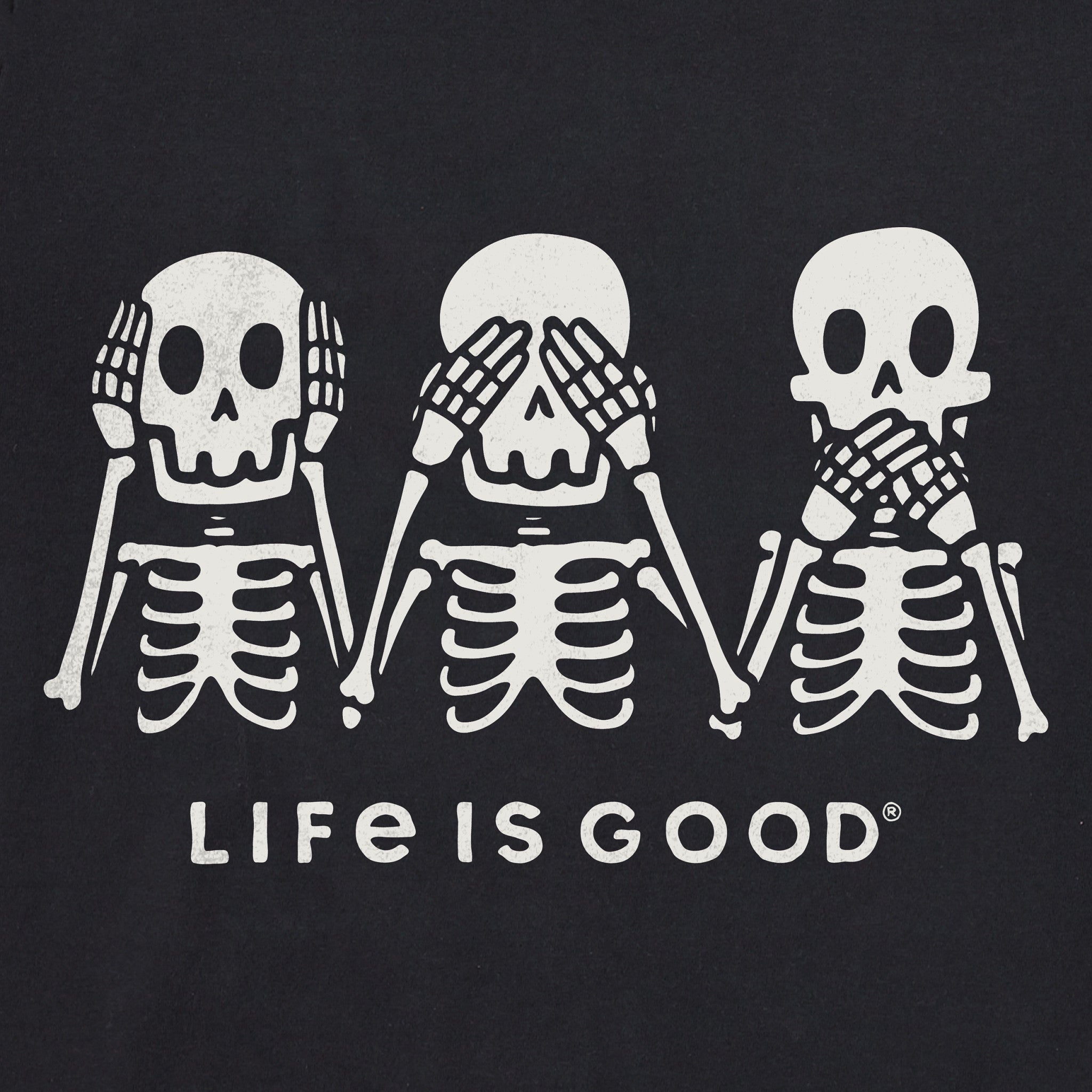 Men's Hear No Skeletons Short Sleeve Crusher Tee