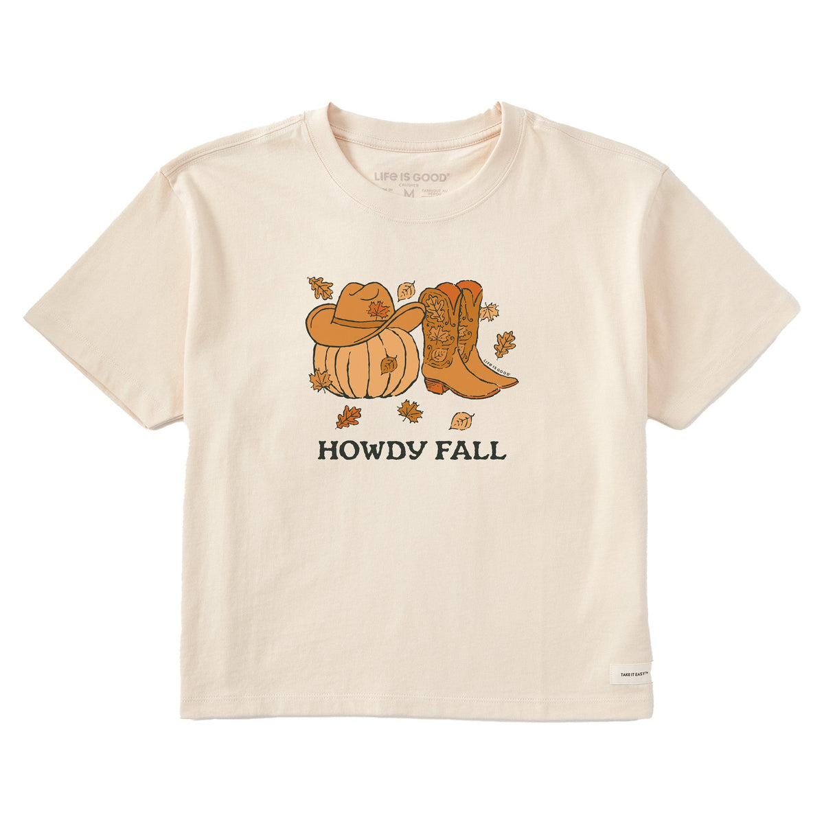 Women's Howdy Fall Short Sleeve Crusher Boxy Tee