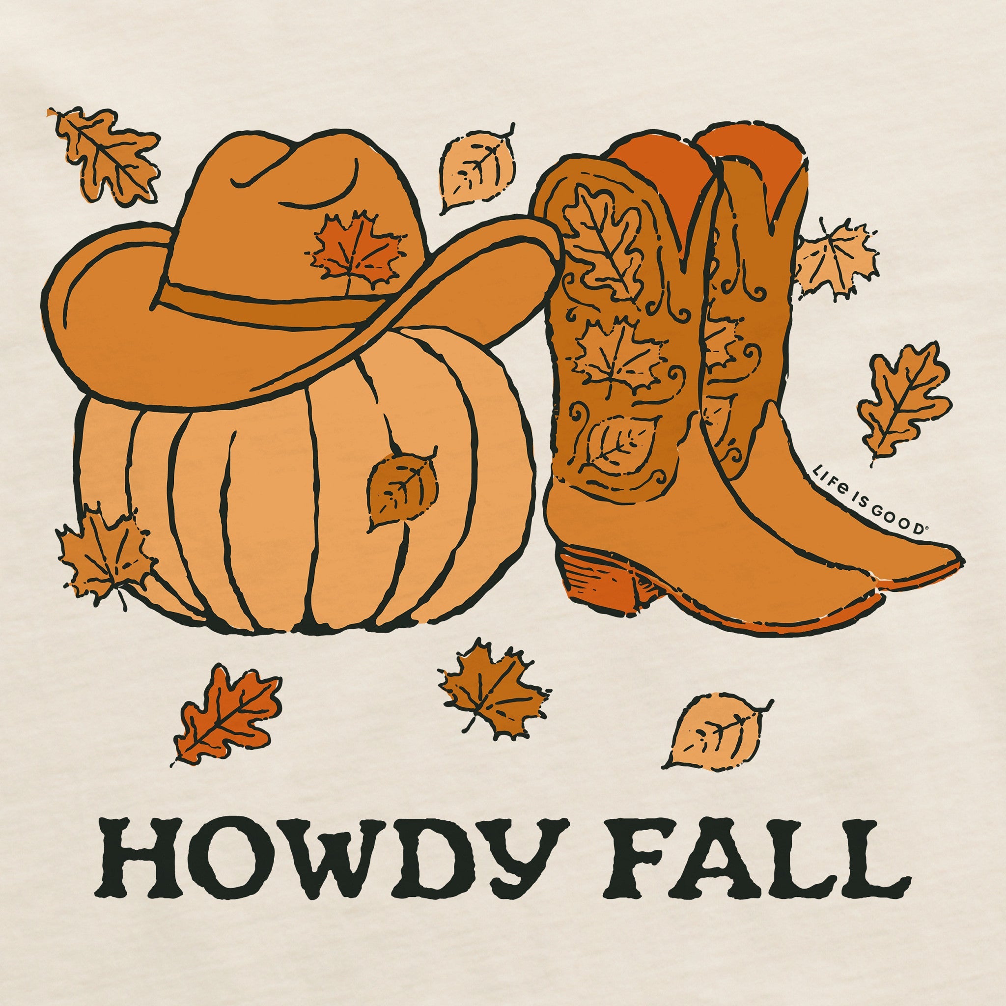 Women's Howdy Fall Short Sleeve Crusher Boxy Tee