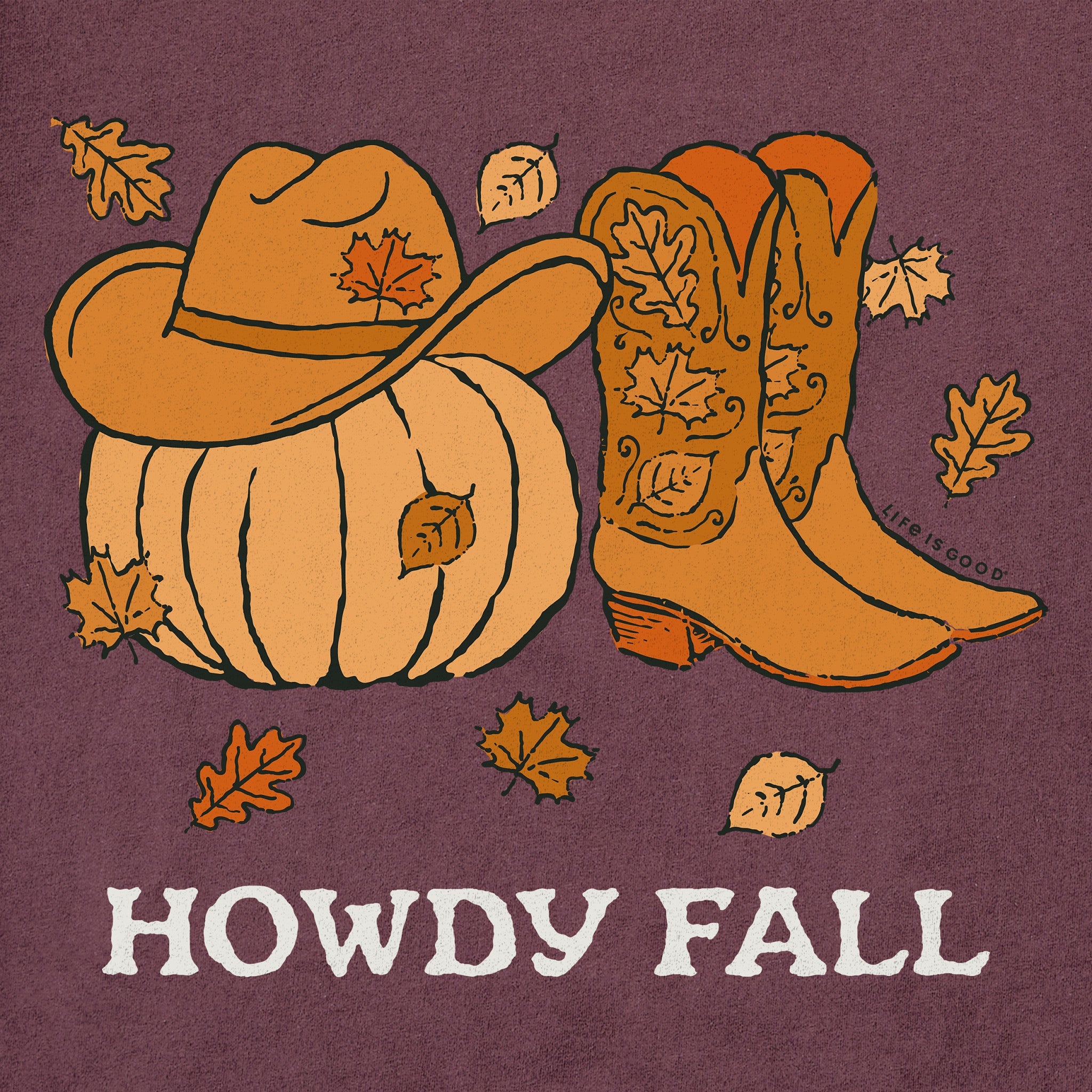 Women's Howdy Fall Long Sleeve Crusher Tee