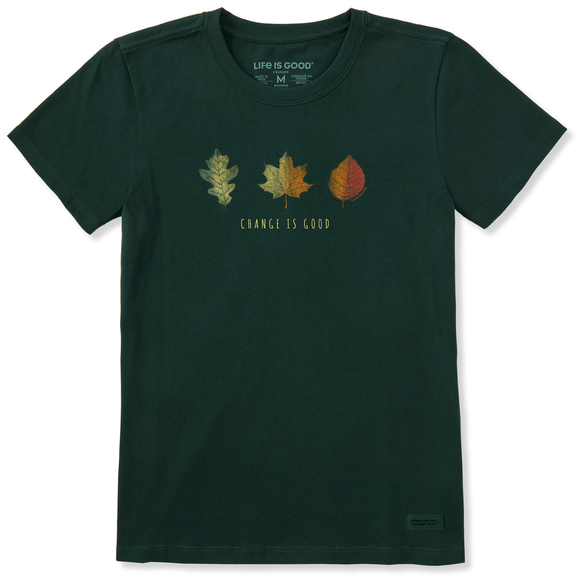 Women's Change is Good Leafs Short Sleeve Crusher Tee