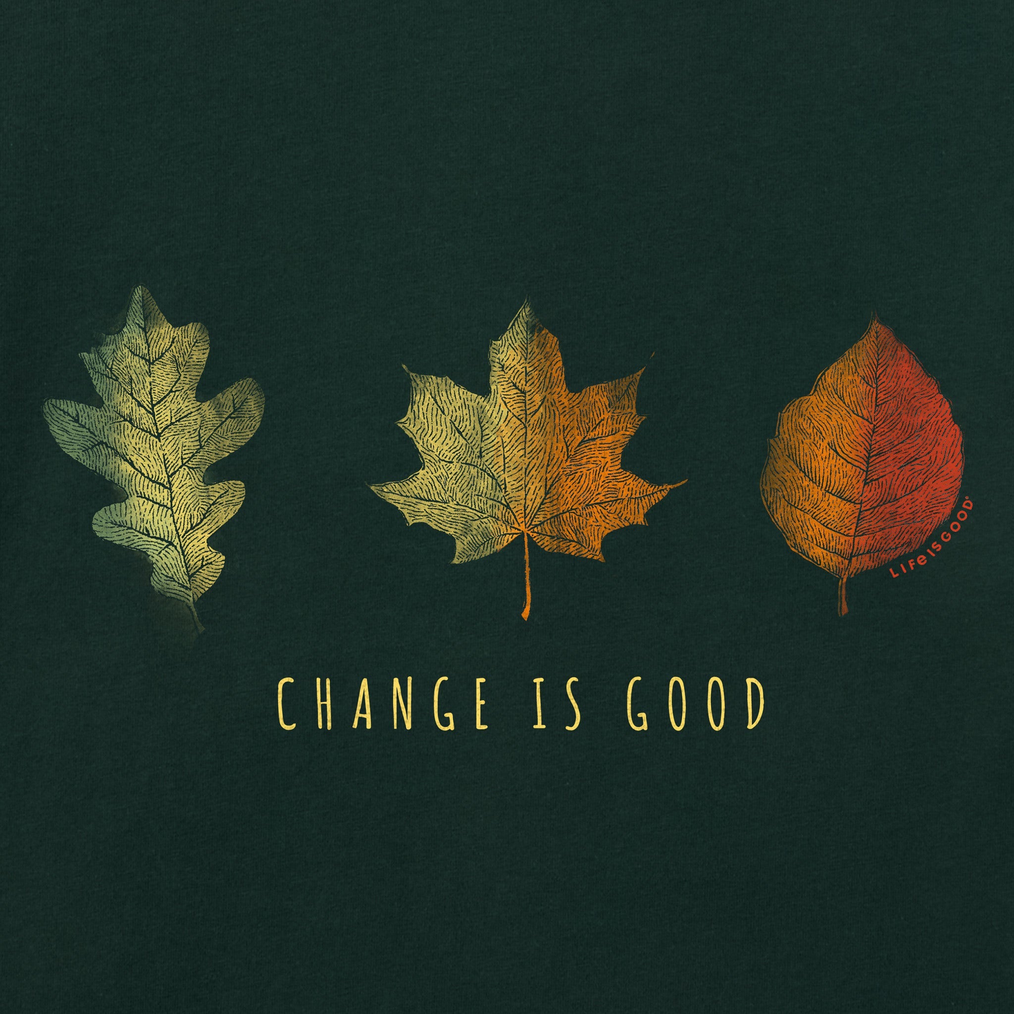 Women's Change is Good Leafs Short Sleeve Crusher Tee
