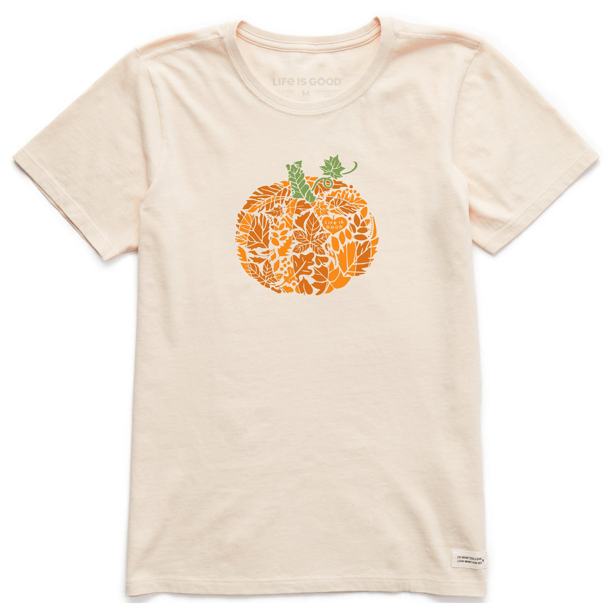 Women's Leafy Pumpkin Short Sleeve Crusher Tee
